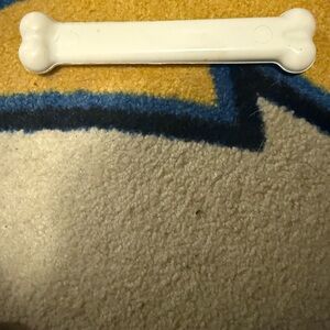 Nylabone White Bone-Shaped Dog Toy